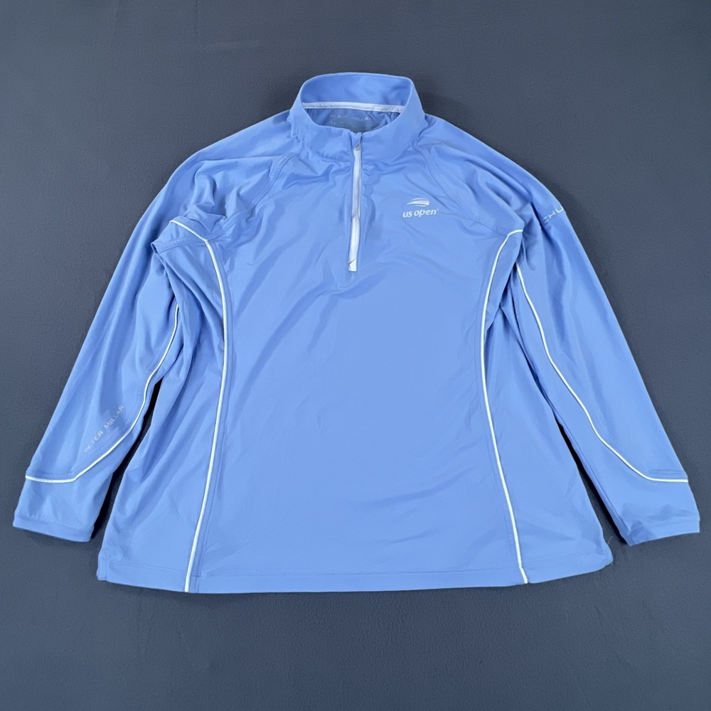 Peter Millar Light Blue Quarter-Zip Pullover Sweatshirt